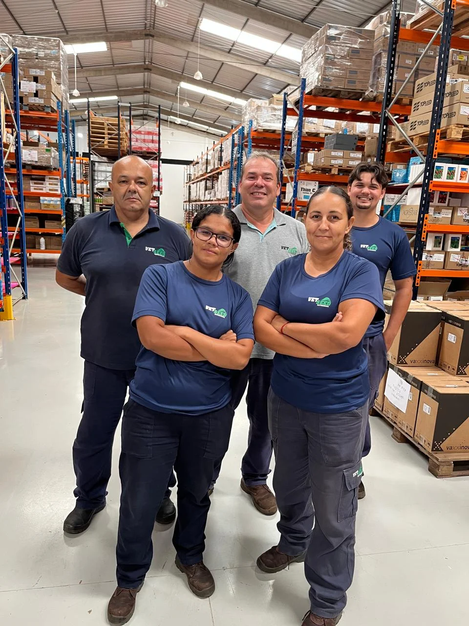 Estoque de produtos veterinários e agropecuários da VETSEED